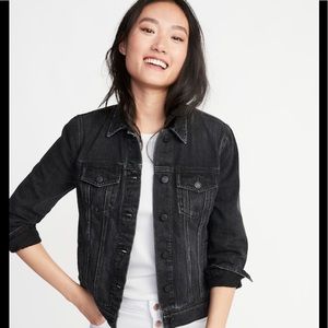 Kenneth Cole Reaction black denim jacket